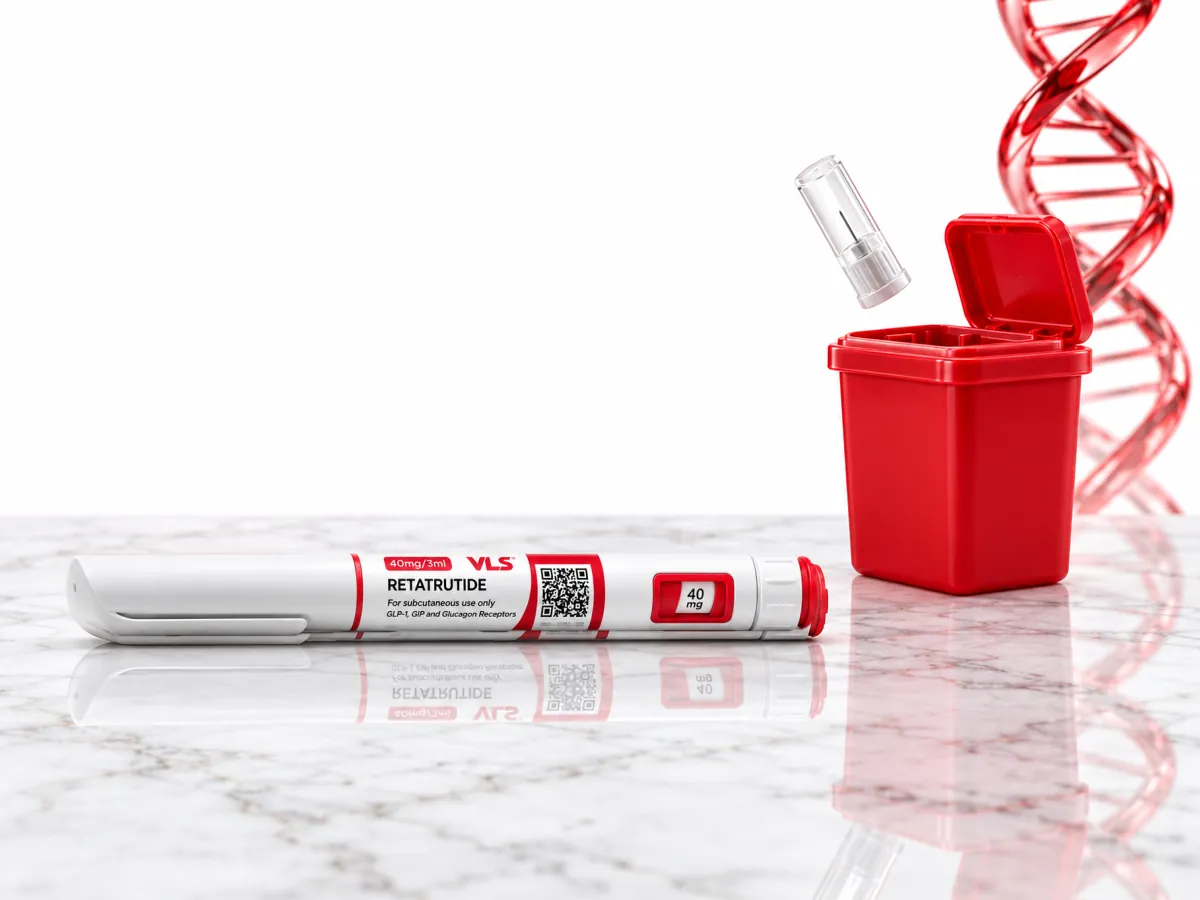 Illustration: Used needle thrown into a rigid container